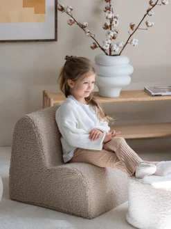 Discount Wigiwama Fauteuil en peluche pour enfant Cloud Peluche beige clair