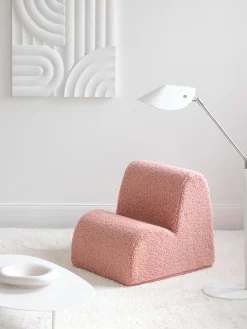 Best Wigiwama Fauteuil en peluche pour enfant Cloud Peluche rose pâle