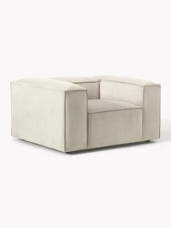 Clearance Westwing Collection Fauteuil en velours côtelé Lennon Velours côtelé beige clair