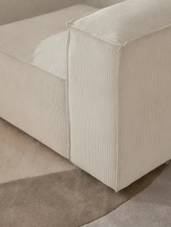 Clearance Westwing Collection Fauteuil en velours côtelé Lennon Velours côtelé beige clair
