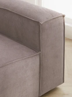 Clearance Westwing Collection Fauteuil en velours côtelé Lennon Velours côtelé taupe