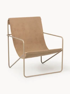 Best ferm LIVING Fauteuil lounge Desert Tissu nougat, grège