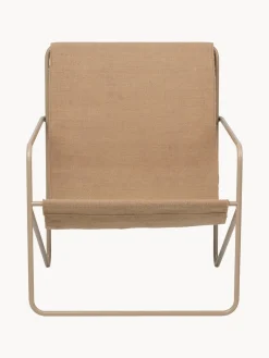 Best ferm LIVING Fauteuil lounge Desert Tissu nougat, grège