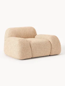 Best Westwing Collection Fauteuil lounge en bouclette Wolke Bouclette orange
