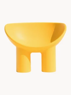 Outlet Driade Fauteuil lounge en plastique Roly Poly Jaune soleil