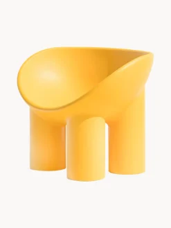 Outlet Driade Fauteuil lounge en plastique Roly Poly Jaune soleil