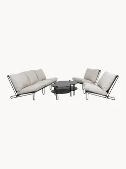 Hot Brafab Fauteuil modulable Blixt Tissu grège, structure noir