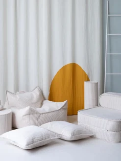 Fashion Wigiwama Fauteuil pliant en velours côtelé pour enfant Sugar Velours côtelé blanc