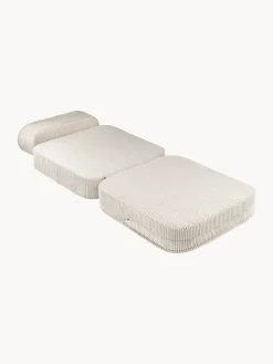 Fashion Wigiwama Fauteuil pliant en velours côtelé pour enfant Sugar Velours côtelé blanc