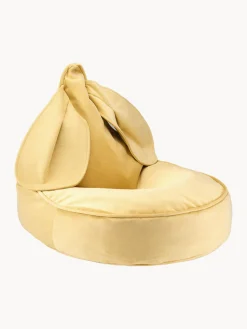 Best Wigiwama Fauteuil poire en velours Bunny Velours jaune moutarde
