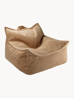 Best Wigiwama Fauteuil poire en velours côtelé pour enfant Sugar Velours côtelé brun clair