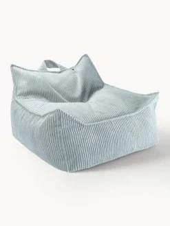 Sale Wigiwama Fauteuil poire pour enfant en velours côtelé Sugar Velours côtelé bleu ciel