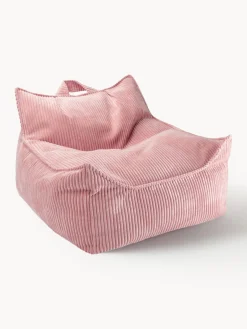 New Wigiwama Fauteuil poire pour enfant en velours côtelé Sugar Velours côtelé vieux rose