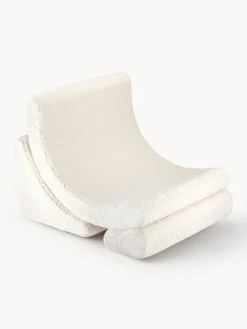 Sale Wigiwama Fauteuil pour enfant en peluche fait main Moon Peluche blanc cassé