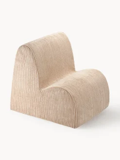 Discount Wigiwama Fauteuil pour enfant en velours côtelé Cloud Velours côtelé beige