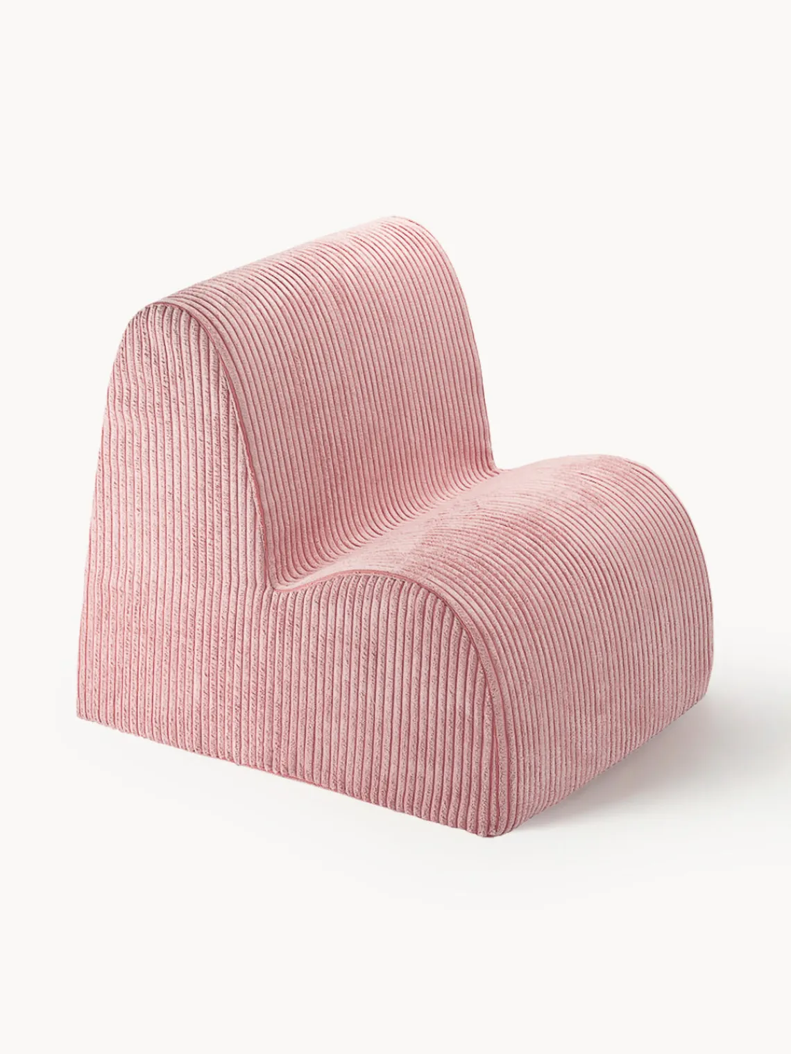 Discount Wigiwama Fauteuil pour enfant en velours côtelé Cloud Velours côtelé vieux rose