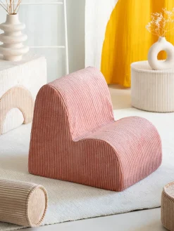Discount Wigiwama Fauteuil pour enfant en velours côtelé Cloud Velours côtelé vieux rose
