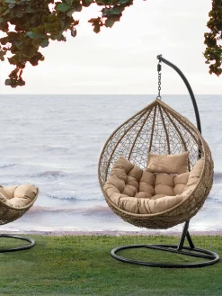 New Bizzotto Fauteuil suspendu tressé avec structure en métal Amirantes
