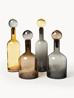 Online Pols Potten Flacons décoratifs Chic, 4 élém. Tons gris, tons bruns