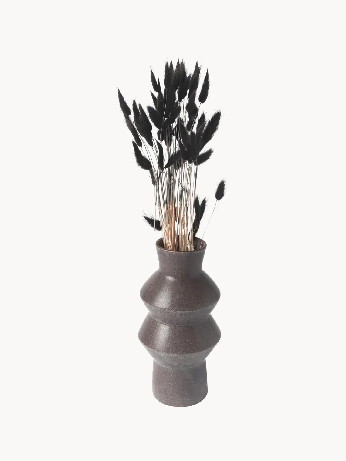Outlet Cooee Design Fleurs séchées Lagurus Anthracite, vert olive