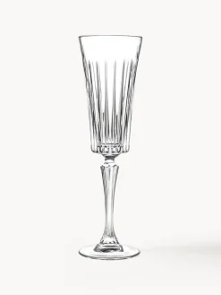 Sale RCR Flûtes à champagne en cristal Timeless, 6 pièces
