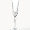 Online RCR Flûtes à champagne en cristal Adagio avec relief, 6 pièces