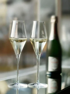 New Stölzle Lausitz Flûtes à champagne en cristal Quatrophil, 6 pièces