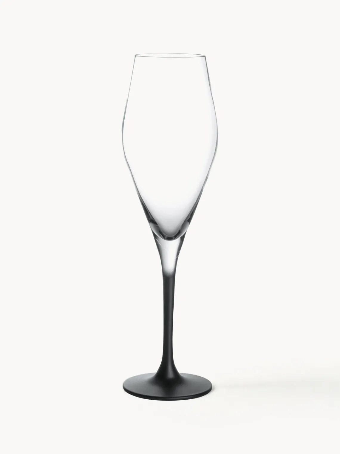 Fashion Villeroy & Boch Flûtes à champagne en cristal Manufacture Rock, 4 pièces Transparent, noir