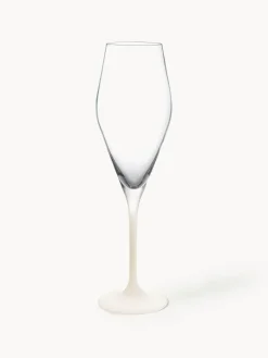 Best Villeroy & Boch Flûtes à champagne en cristal Manufacture Rock, 4 pièces Transparent, blanc