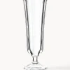 Hot Cote Table Flûtes à champagne en verre strié Ana, 12 pièces