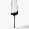 Outlet Broste Copenhagen Flûtes à champagne soufflés bouche Smoke, 4 pièces
