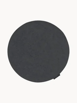 Online Magma Galettes de chaise rondes en feutre Avaro, 4 pièces Anthracite