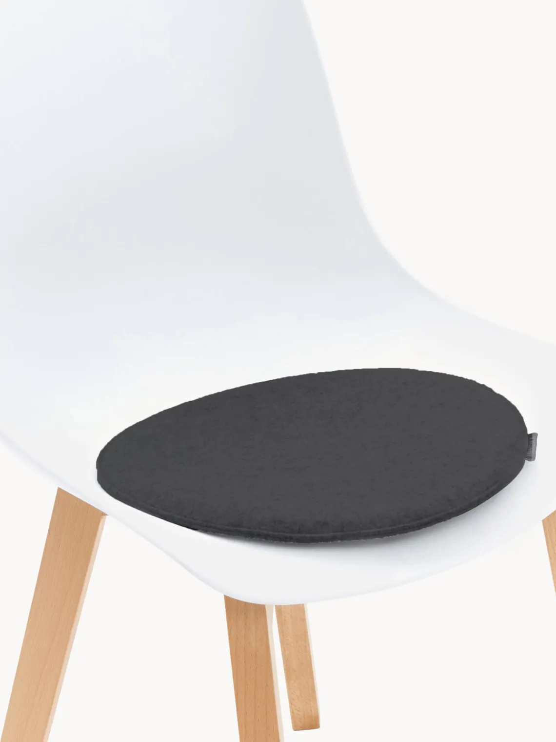 Online Magma Galettes de chaise rondes en feutre Avaro, 4 pièces Anthracite