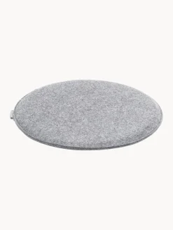 New Magma Galettes de chaise rondes en feutre Avaro, 4 pièces Gris