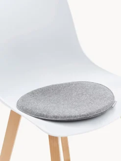 New Magma Galettes de chaise rondes en feutre Avaro, 4 pièces Gris