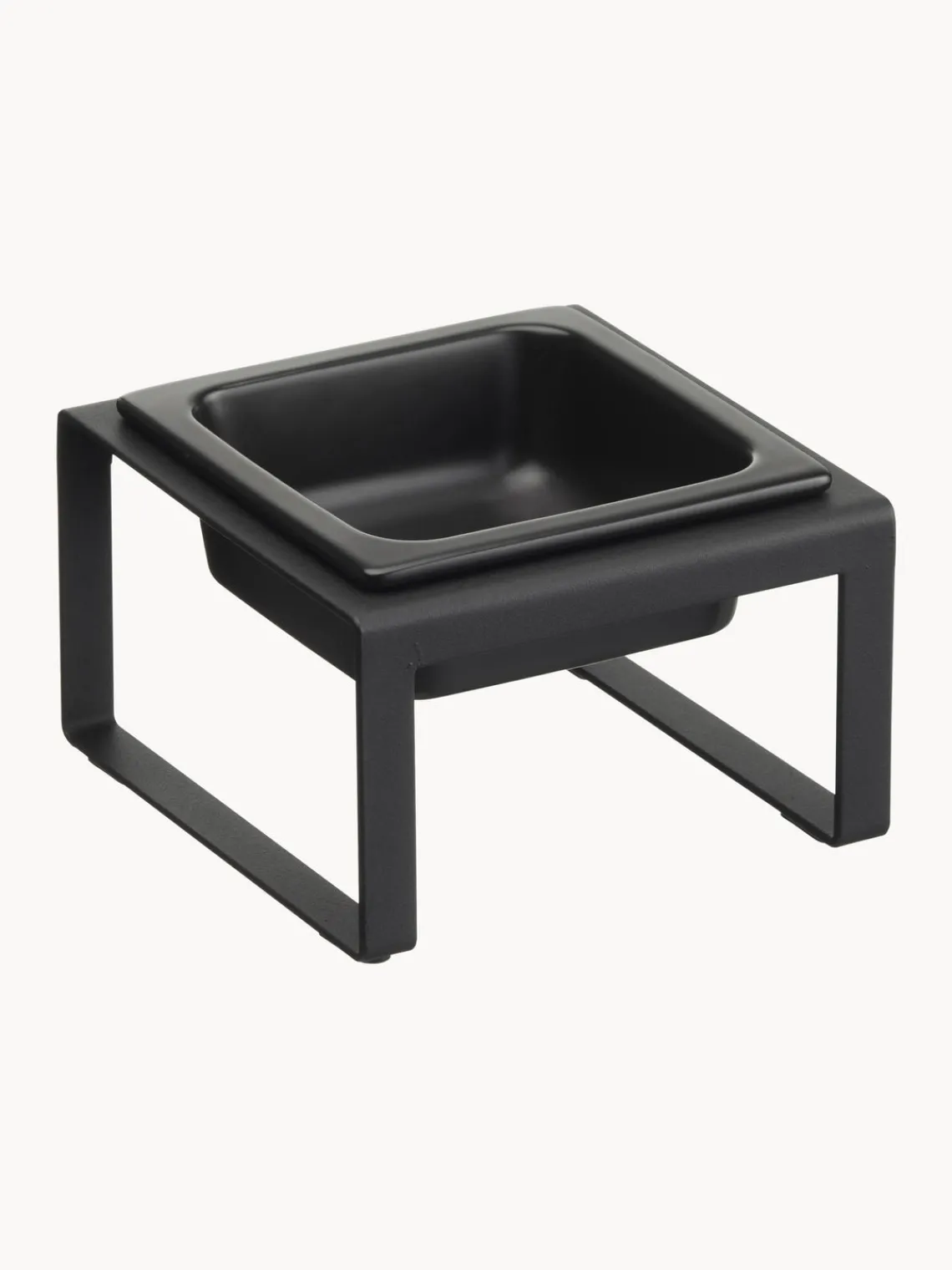 New Yamazaki Gamelle pour animaux domestiques avec support Tower Noir