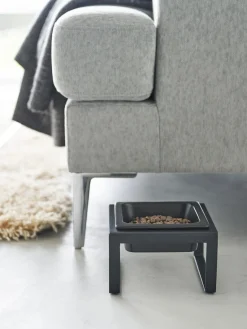 New Yamazaki Gamelle pour animaux domestiques avec support Tower Noir
