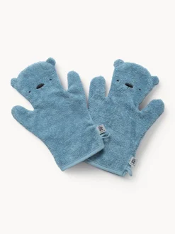 Discount Sebra Gants de bain en éponge Terry, 2 pièces Taupe