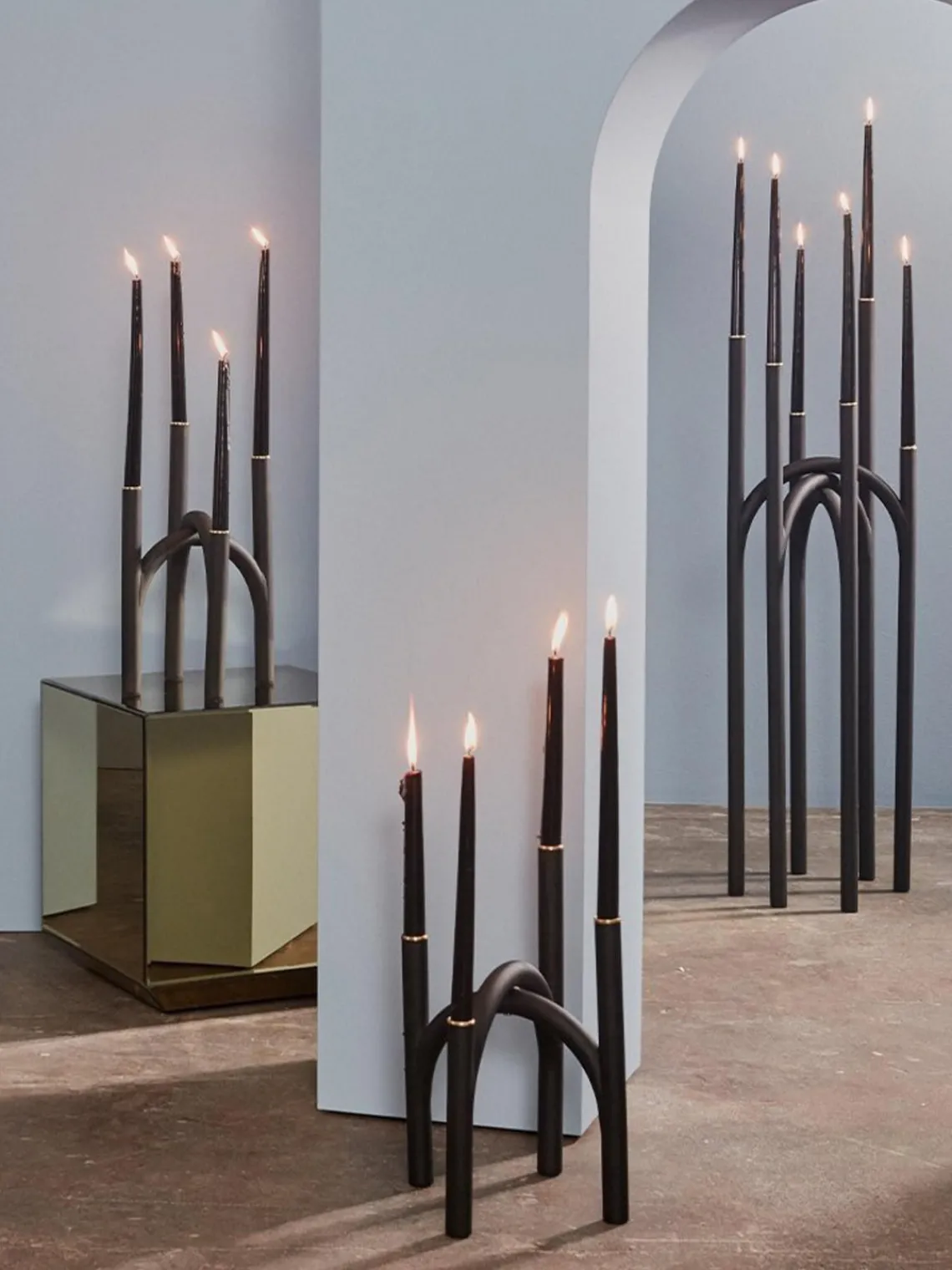 Fashion AYTM Grand chandelier en métal Angui