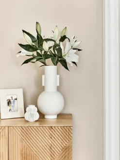 Hot HKLIVING Grand vase design en céramique Mask, haut. 43 cm