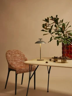 Clearance Kartell Grand vase Matelasse, haut. 30 cm Orange, transparent