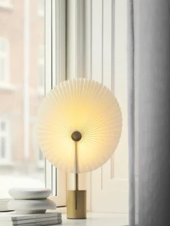 Discount Gejst Grande lampe à poser LED mobile Liris, intensité lumineuse variable Blanc, doré