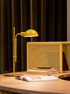 Discount Marset Grande lampe de bureau orientable Funiculí Jaune moutarde, haute brillance