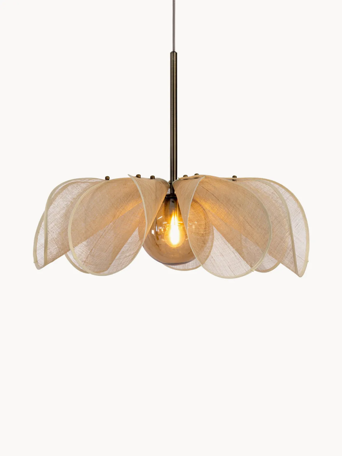 Clearance Markslöjd Grande suspension en fibres de bananier Styrka, tailles variées Beige clair, doré