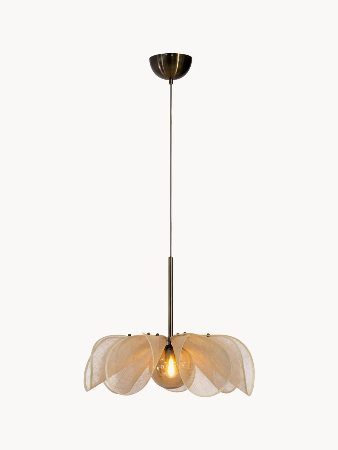 Clearance Markslöjd Grande suspension en fibres de bananier Styrka, tailles variées Beige clair, doré