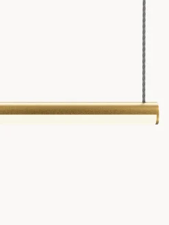 Online Maytoni Grande suspension LED avec changement de couleur et télécommande Halo, intensité lumineuse variable Doré