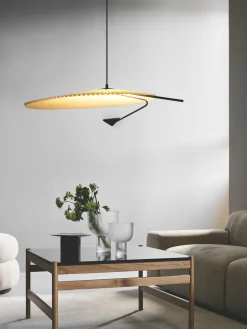 Clearance Gejst Grande suspension LED Liris, intensité lumineuse variable Blanc, noir