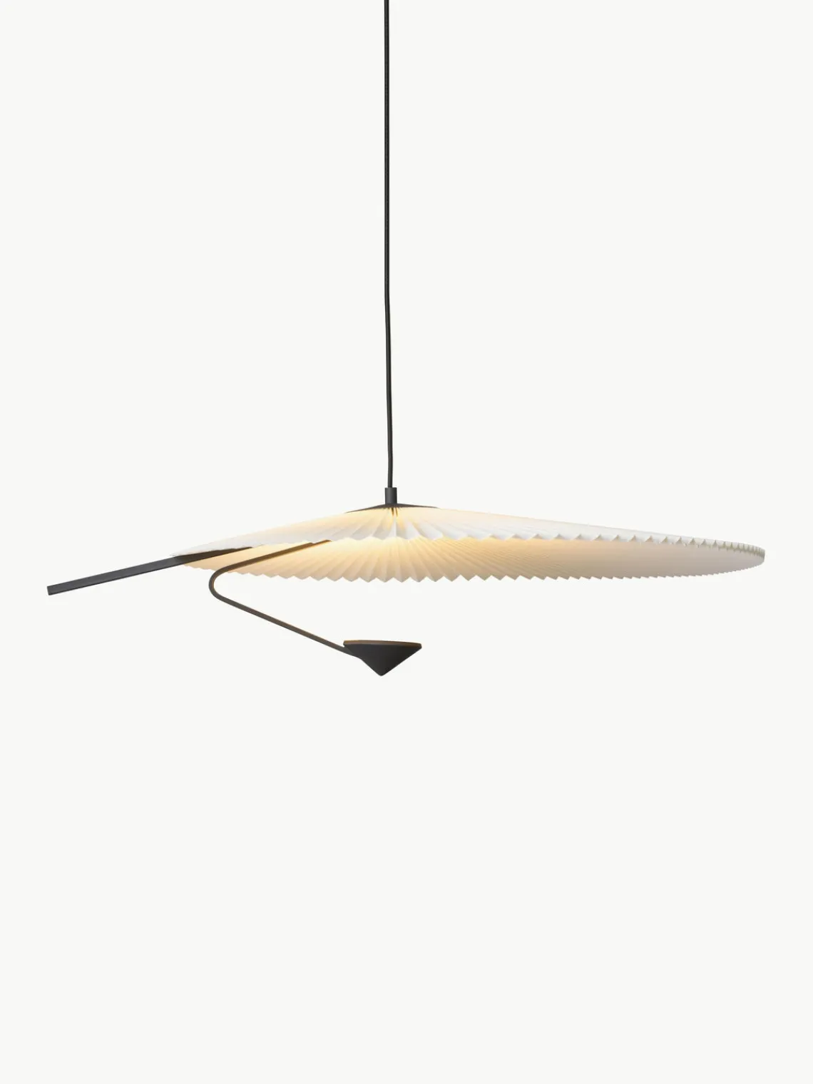 Clearance Gejst Grande suspension LED Liris, intensité lumineuse variable Blanc, noir