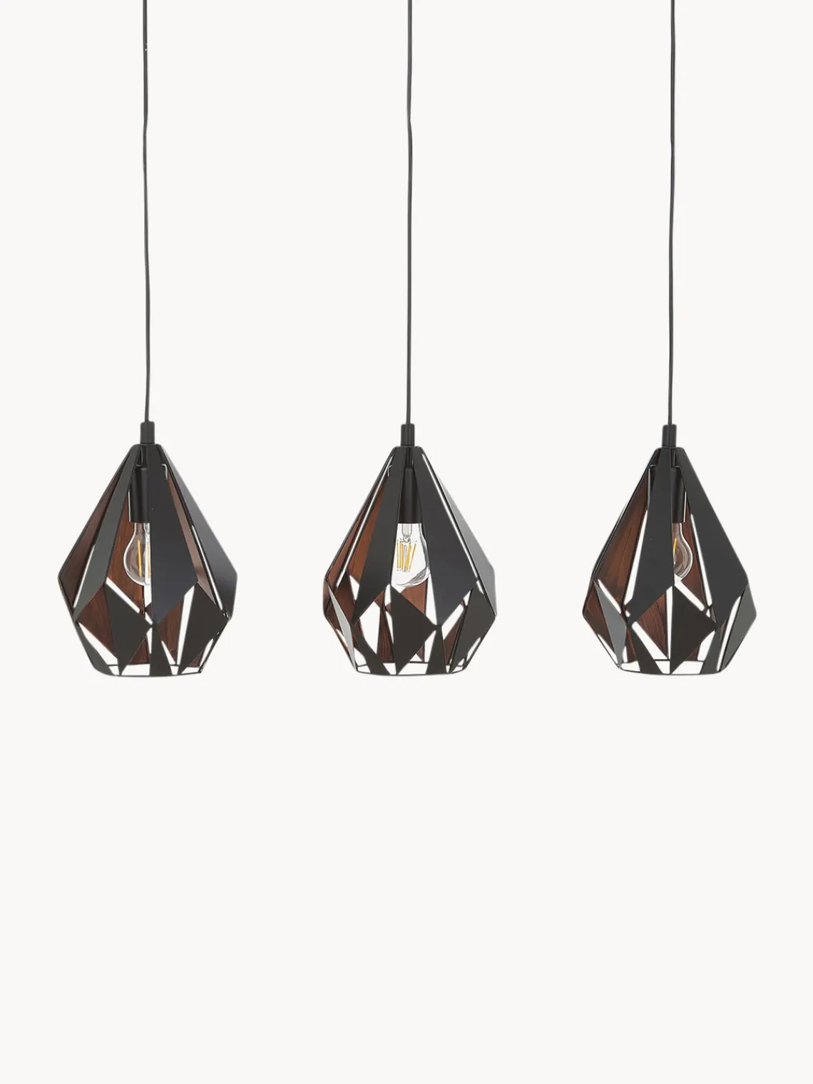 Fashion EGLO Grande suspension métal 3 lampes Carlton