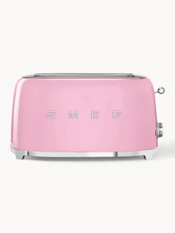 Discount Smeg Grille-pain 4 tranches 50's Style Rose, haute brillance